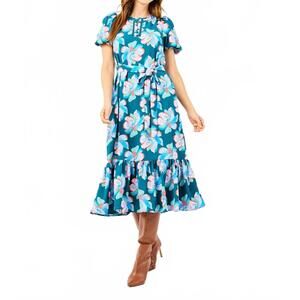 NEW MARY SQUARE camila dress in center stage green